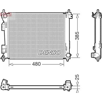 Chladič motoru Chladič, chlazení motoru DENSO DRM43010