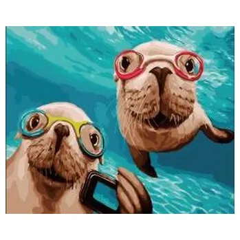 Dětské zboží Malowanie po numerach 40x50cm Foki