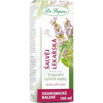 Přírodní produkt Dr.Popov Kapky bylinné Šalvěj lékařská 100ml