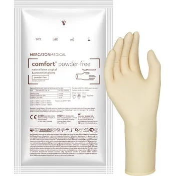 Vyšetřovací rukavice Mercator Medical COMFORT POWDER-FREE (50 párů) Velikost: 7.5