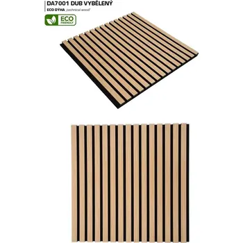 regál ASKO Designový, obkladový panel ECO DÝHA - různé dekory Dub vybělený