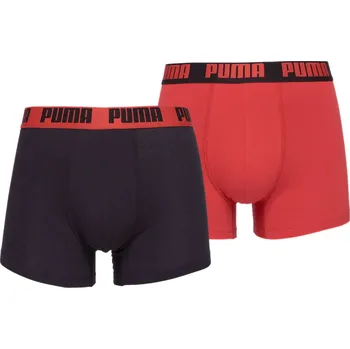 Boxerky Puma Everyday Basic Boxer 2 Pack M 93832033 - black/red XXL