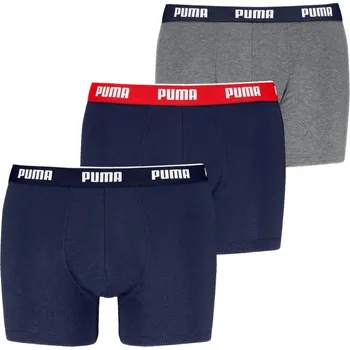 Boxerky Puma Everyday Boxer 3 Pack M 93832713 - red navy XXL