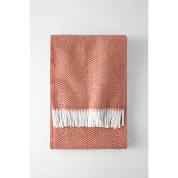 deka Pléd v barvě terakota s podílem bavlny Euromant Skyline, 140 x 180 cm ID_621776