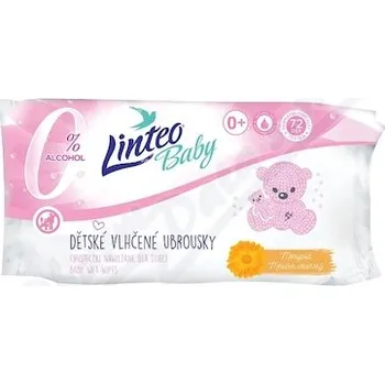 Dětský vlhčený ubrousek Linteo Baby Vlhčené ubrousky s měsíčkem lék.72ks