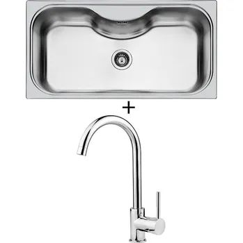 Nerezový dřez Nerezový dřez SET Foster URAGANO 1555 600 nerez + Deante ASTER BCA 062M chrom