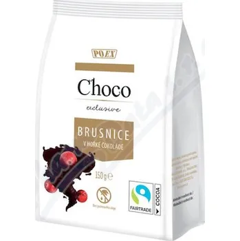 Sušené ovoce POEX Choco Exclusive Brusnice v hořké čokoládě150g