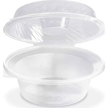 Salátová miska (PP) s víčkem na dresink misku průhledná 2100 ml