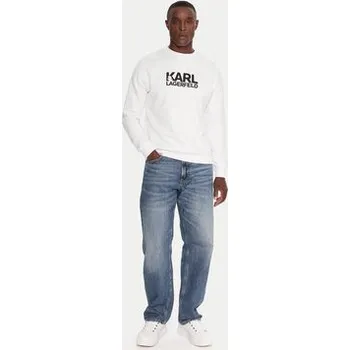 Dámská mikina KARL LAGERFELD Mikina 705091 554917 Bílá Regular Fit 3XL