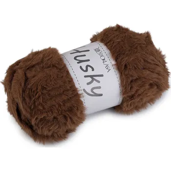 Příze Pletací příze Husky 100 g Varianta: 23 hnědá kávová, Balení: 1 ks