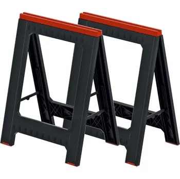 Koza na řezání dřeva Podstavec stavební (koza) TITAN STAND černý, 1bal/2ks | 580x50x793 mm