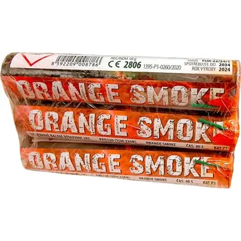 Zábavní pyrotechnika Dýmovnice Orange Smoke 3 ks