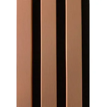 regál ASKO Designový panel s lamelami z MDF, měděná