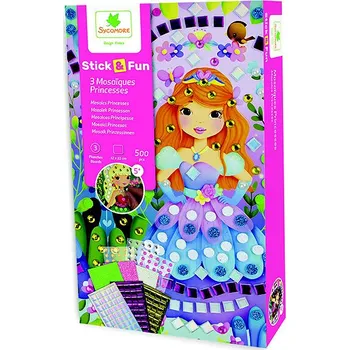 Mozaiková sada Sycomore Stick & Fun Mozaika malá princezny