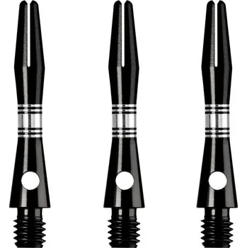 Příslušenství pro šipky Násadky Designa Multiline Alu Regrooved Black Extra Short