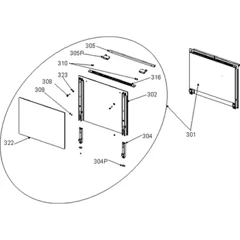 Příslušenství pro sporák Mora Dvířka trouby sporáku Mora 420699