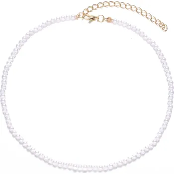 Náhrdelník B-TOP Choker náhrdelník s bílými perlami