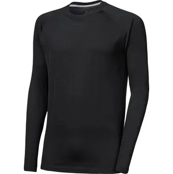 SENSOR MERINO ACTIVE NO LOGO pánské triko dl.rukáv raglan černá triko