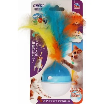 Hračka pro kočku Interaktivní hračka Roly Poly s peřím pro kočky
