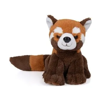 plyšák Plyšová panda červená sedící s dlouhým ocasem 20 cm