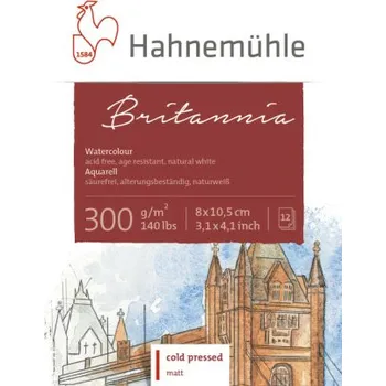 Výtvárné potřeby Akvarelový blok HHM Britania 8x10,5cm 300g CP