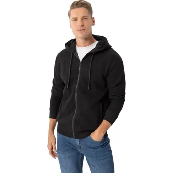 Pánská mikina Pánská mikina se zipem VOLCANO-B-LERMO-700-BLACK Černá XL