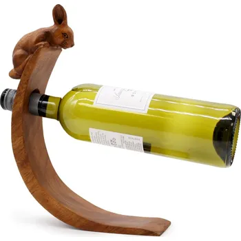 Stojan na víno Dřevěný stojan na víno - Králík