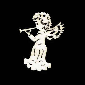 Vánoční dekorace Vánoční ozdoba - Andílek s trubkou 6 cm