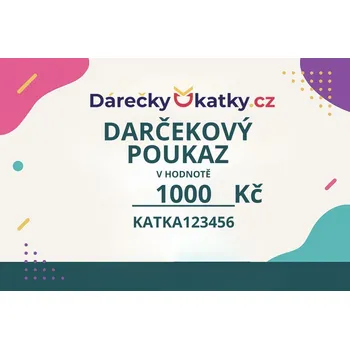Dárková krabička Dárkový poukaz Darčeky u Katky v hodnotě 500 – 3 500 Kč – Elektronický poukaz