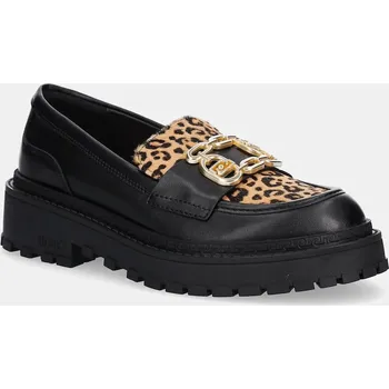 Dámské mokasíny Kožené mokasíny Liu Jo RUMI 34 dámské, černá barva, na platformě, SF5057PX163S1068 99X, EUR 37