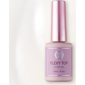 Lak na nehty RUSCONA Ukončovací/závěrečný UV gel na nehty UV gel na nehty Flexy TOP 12 ml