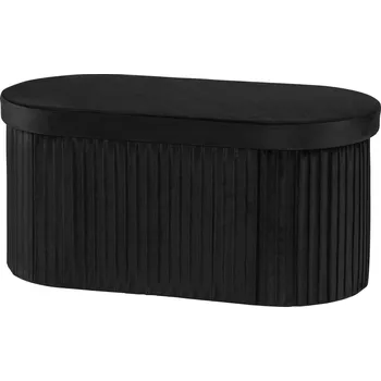 LIVARNO® Lavice s úložným prostorem, 75 x 38 x 38 cm (černá)