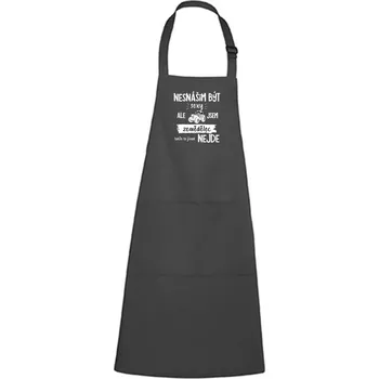 Kuchyňská zástěra Zástěra s potiskem Sexy zemědělec Barva zástěry: Antracitová