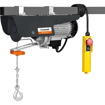 lanový naviják UNICRAFT MES 250-2 H Elektrický lanový kladkostroj 125 / 250 kg - 6198325