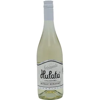 Víno Vinařství Hulata Frizzante Muškát moravský - polosuché, 0,75 l, 12 % vol.