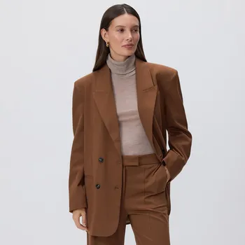 Reserved - Dvouřadý blejzr s páskem - zlatavá hnědá - 917HF-82X - 917HF-82X-XL