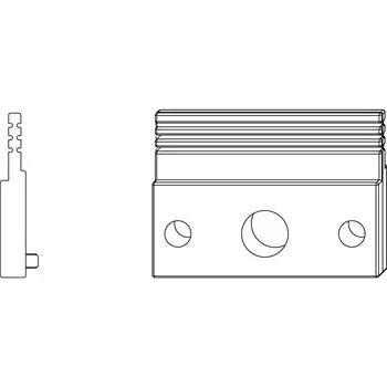 Dveřní kování MACO mezikus pro mezipřevodovku 9V, tl. 6 mm, pro SV33/SV103 (44250)