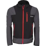 Kilpi Joshua-M tmavě šedá GM0172KIDGY pánská větruodolná bunda na běh, kolo, běžky - XS