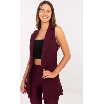 Vest-IT-KZ-FL5069.84-burgundy RUE PARIS černá | tmavě červená 3407497