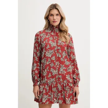 Dámské šaty Šaty Pepe Jeans oranžová barva, mini, PL9537693 28X, vel. S