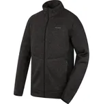 Husky Alan M black (černá) pánský fleecový sportovní celorozepínací svetr - XL