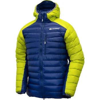 Pánská bunda Sir Joseph Atol hooded Man II limet/navy lehká pánská péřová zimní bunda s kapucí DWR - XXL