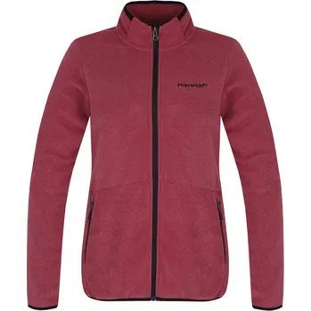 Dámská mikina Hannah Siana red bud stripe dámská funkční sportovní mikina Polarsoft Micro - 44