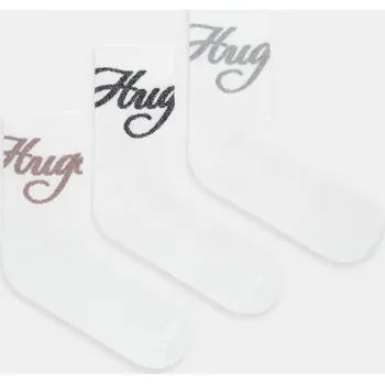 Pánské ponožky Ponožky HUGO 3P QS GIFT LOGO CC W 3-pack bílá barva, 50546384 00X, vel. 36-42