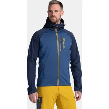 Kilpi Beltra-M tmavě modrá TM0107 pánská tenká voděodolná softshellová bunda 10000 - 3XL