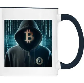 Hrnek malý barevný s potiskem Krypto strážce - blue