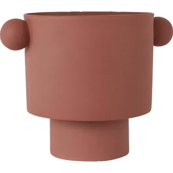 Květináč OYOY, Obal na květináč Inka Kana, 22 cm, červený - Formadore