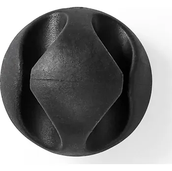 NEDIS Cable management | Kabelová Spona | Zamčený | 6 ks | Maximální tloušťka kabelu: 5 mm | TPE | Černá