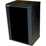 XtendLan - (NETXTE7129) - WS-12U-64-BLACK-P Rozvaděč, RACK 19", na stěnu, jednodílný, výška 12U, 600x450, dveře prosklené, černý 900S695