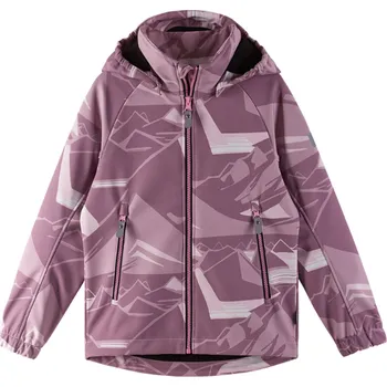 Kojenecká bunda REIMA dětská softshellová bunda Aitoo Grey Pink růžová vel. 122 cm